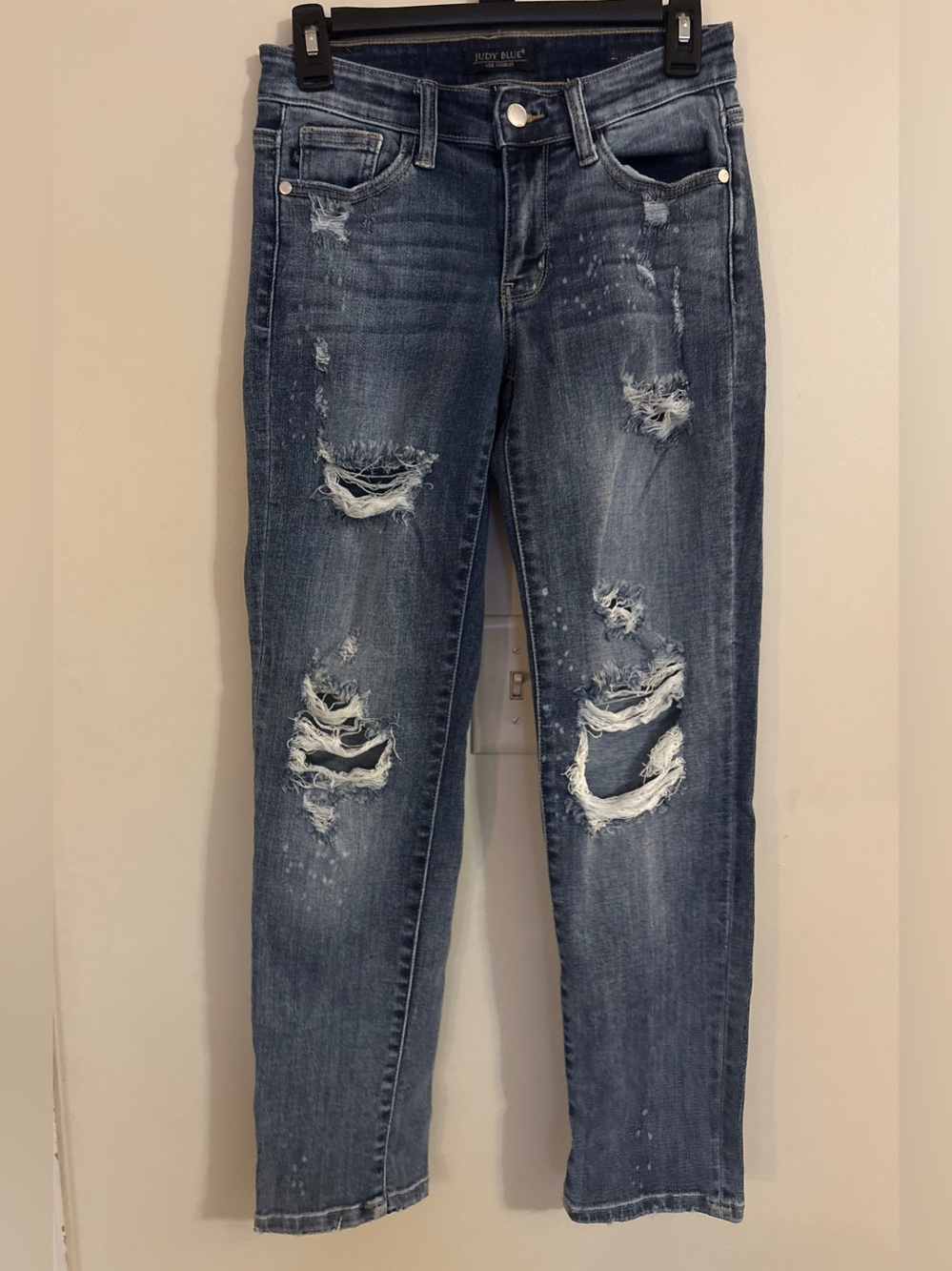 Judy Blue Boyfriend Fit Size 1 Distressed Jeans